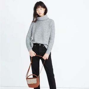 Madewell Donegal Mercer Turtleneck Sweater Wool Blend in Coziest Yarn Size XS